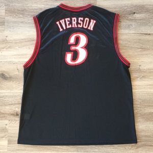 Vintage Reebok Allen Iverson 76ers Jersey